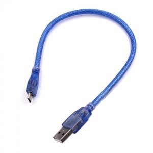 USB TO MICRO KABLO 30CM (AM/MICRO) BLUE